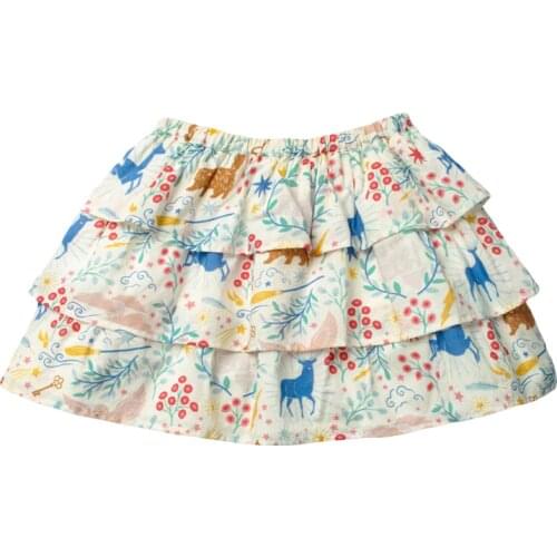 HIBYHOBY Summer New Baby Girl Clothes Flower Casual Cotton Animl School Cute Mini Skirts for Kids 2-7 Years