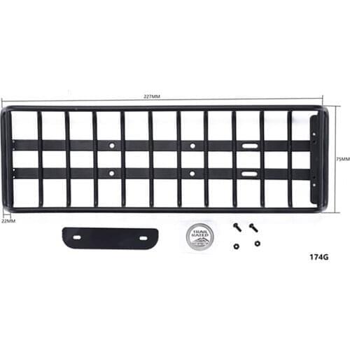 1:10 RC Car Metal Roof Narrow Roof Luggage Rack Half Luggage Rack With Slider Rail For Yakima Skinny Warrior