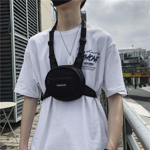 Trendy Small Chest Rig Bags for Men New Motorcycle Function Tactical Mini Chest Bag Women Casual Travel Male Hip Hop Pocket