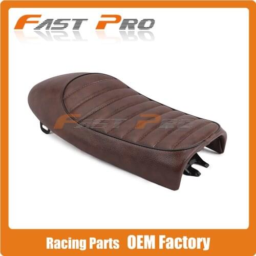 Motorcycle Brown Rear Passenger Pillion Seat For Honda Harley CG 125 Davidson Bobber