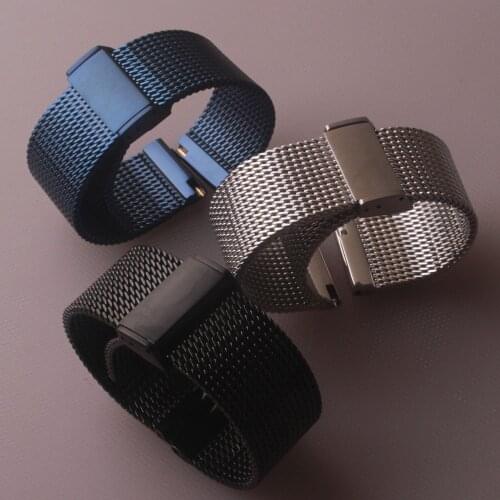 Watchbands New buckles Mesh Strap for apple Strap series 6 SE 5 4 3 2 1 Band for iwatch Stainless Steel Colors Black Silver Blue
