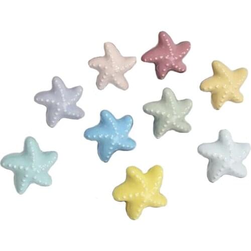 Cartoon Ceramic Cabinet Knobs Star Wardrobe Handle Garden Door Handle Cabinet Handles Furniture Drawer Knob Door Pulls