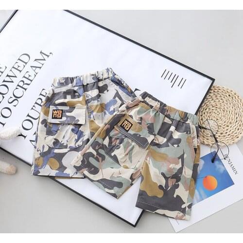 2020 New Summer Children Kids BoyS GirlS camouflage Casual Shorts Elastic Waist Pants Clothes Boys Kids Pants Fashion trousers
