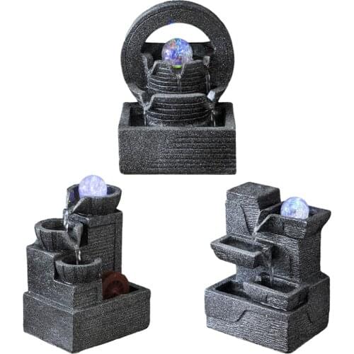 Spinning Orb Tabletop Fountain Fountain Waterfall Feature for Office Bedroom