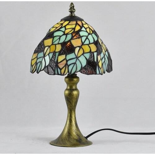 Mediterranean Decor Turkish Mosaic Lamps E27 Stained Glass Lampshade Bedroom Bedside Vintage Table Lamp Light Fixtures