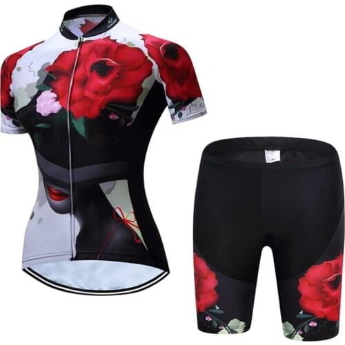 Cycling Jerseys Women Suit Summer Anti Sweat Breathable Cycling Clothing Girls Cycling Kit S-4XL