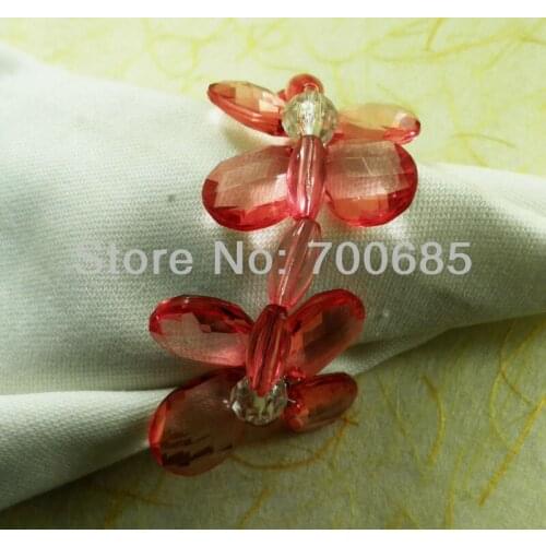 Beaded wedding napkin ring, napkin holder, decoration napkin ring holiday decoration napkin ring