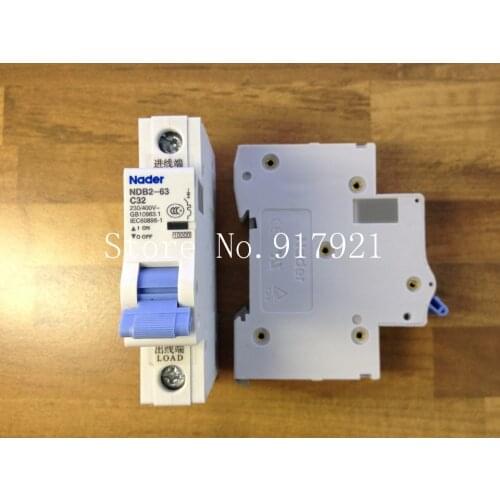 [ZOB] Nader letter NDB2-63 C32 miniature circuit breaker 1P32A unipolar air switch to ensure genuine --12pcs/lot