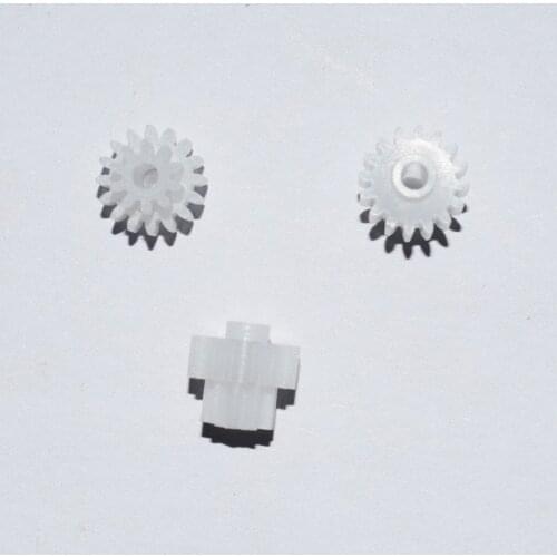 10/100pcs yuanmbm 16+10teeth plastic gears Stack gear 0.5M tight or loose fit 2mm shaft 16102B