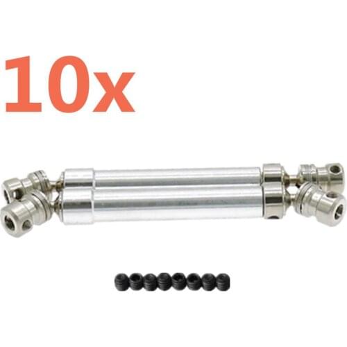 10x CNC RC Cars Parts AX31114 110mm-160mm Universal Driveshaft Dogbone Joint For 1/10 Axial SCX10 AX10 RC Rock Crawler Truck