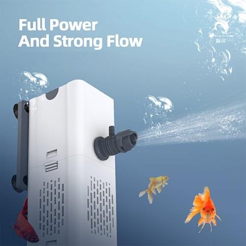 4 in 1 Wave Maker Filtration Aquarium Filter Air Pump Silent Fish Tank Submersible Air Oxygen Increase Internal Powerhead Pump