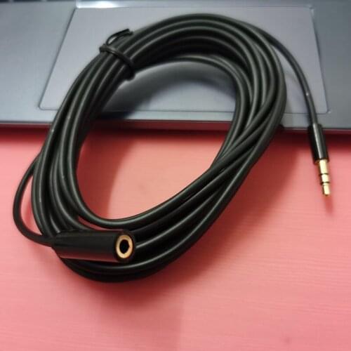 5meter 3 pole 3.5mm male to female stereo audio extension cable