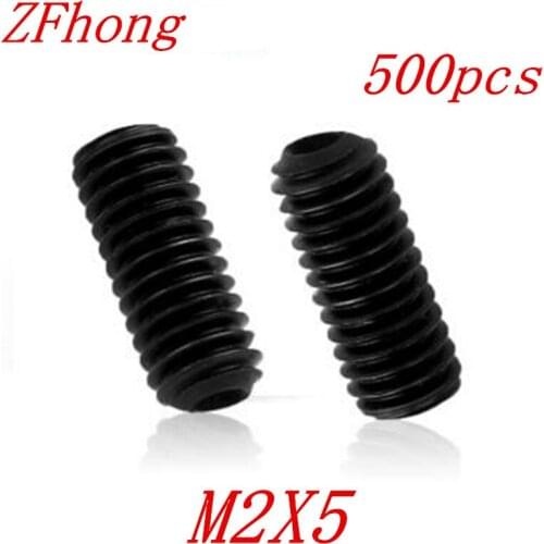 500PCS din916 m2x5 m2*5 grade12.9 Allen Head Hex Socket Set Screw Grub Screw with cup point