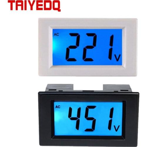 AC 80-500V voltmeter digital display 220V380V display standard digital electric meter LCD electronic type D85-20 120