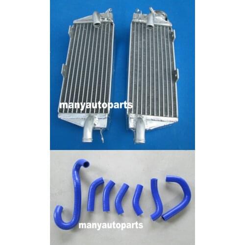 Aluminum radiator FOR Husqvarna AE/CR/WR/XC 400/430/500 1984-1988 HOSE BLUE NEW