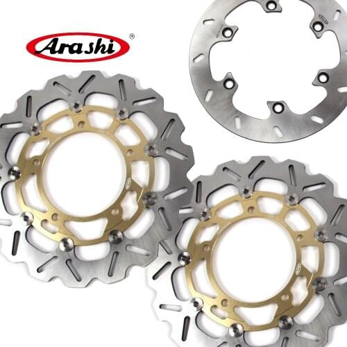 ARASHI Fit SUZUKI GSXR1300 Front Rear Brake Rotors Brake Disc HAYABUSA 2008-2015 2014 2013 2012 2011 2010 2009 BKING1300 GSXR130
