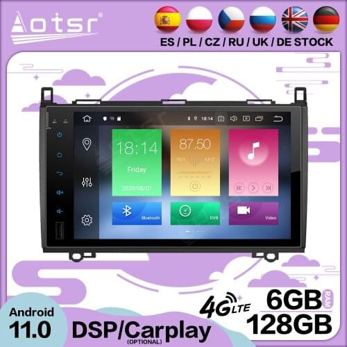 6+128G Carplay Android 11 For Mercedes Benz Sprinte B200 Car Multimedia GPS Video Player Radio Receiver Audio Stereo Head Unit