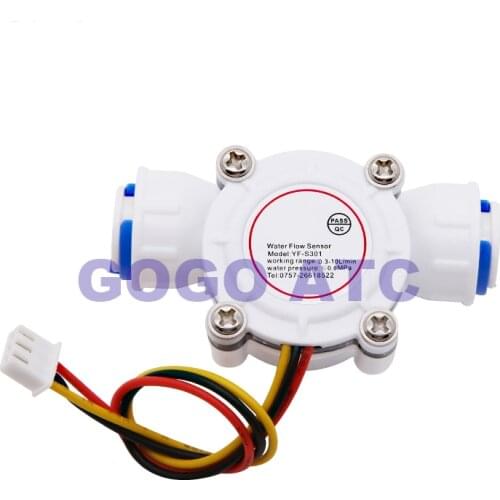 Water flow sensor Hall flow meter 3/8 PE flow meter Water dispenser water inlet switch S301 water purifier