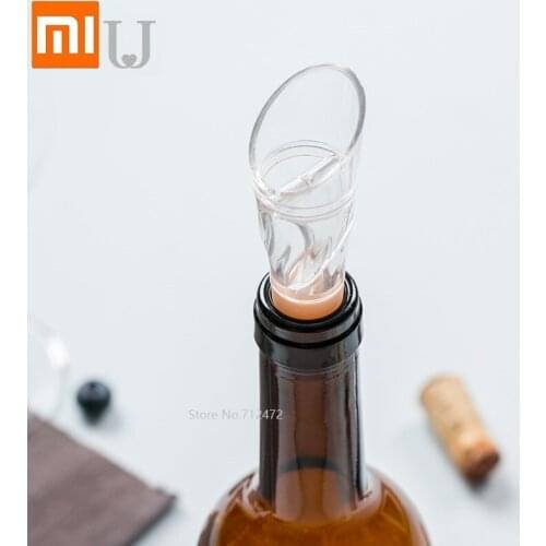 Youpin Jordanjudy Decanter Lightweight and portable durable Grape and Red Wine Sober Pour wine 2 in 1 bottle mouth