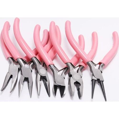 Pink End Cutting Wire Pliers Equipment Multifunctional Hand Tools Jewelry Pliers Fit Beadwork Repair Beading DIY Handmade Making