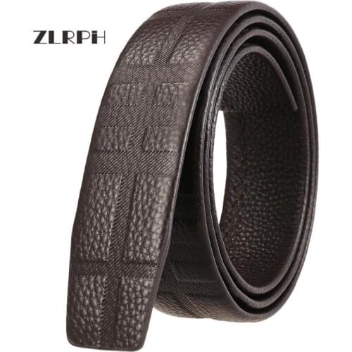 ZLRPH Hot Selling Famous Brand Belt Men Top Quality Genuine Luxury Leather Belts for Men Strap Male Metal Automatic Buckle Belt