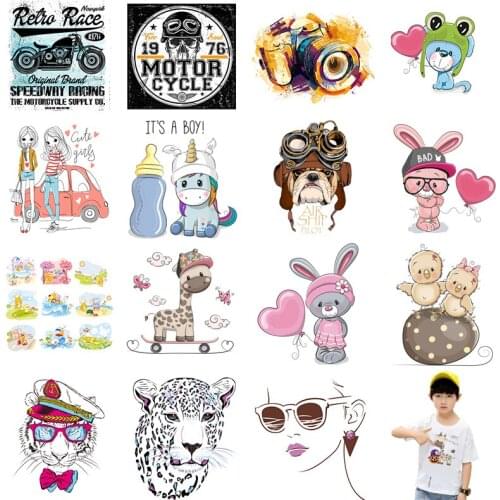 Cute Iron On transfers Patches Stripes On Clothes Patch For Boy/girl Clothing Decal Applications DIY Accessory Decoration E