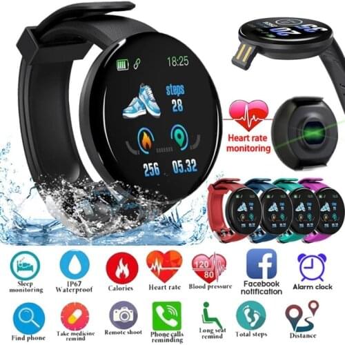 2021 Full Touch Smart Watch Men Blood Pressure Heart Rate Monitor Round Smartwatch Women Waterproof Sport Clock For Android IOS