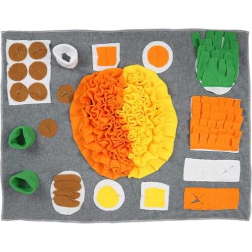 Dog Sniffing Mat Slow Feeding Mat Puzzle Toy Leak Food Training Foraging Pads Relieve Stress Nosework Snuffle Mat