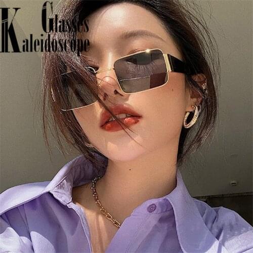 Travel Small Square Sunglasses Women Men Luxury Brand Vintage Hip hop Punk Sun Glasses Female Male Black Red Eyewear UV400