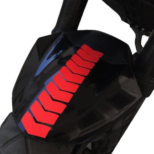 Arrow Design Reflective Red 3mudguard Helmet Sticker CinarExtreme