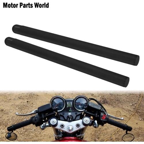 2XMotorcycle Universal 7/8"22MM Clip On Ons Replacement Handle Bar Black Aluminum For Harley Sportster Dyna Touring Street Glide