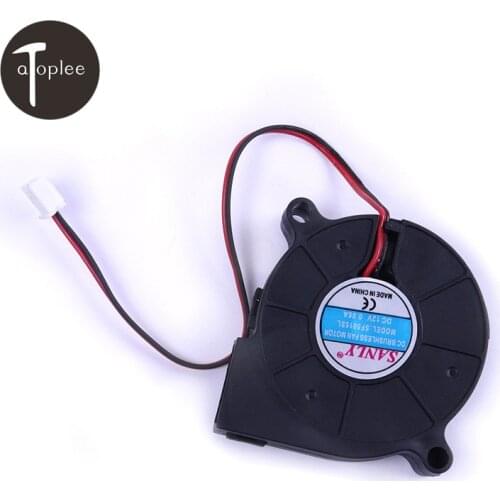 Hot 6PCS DC12V 0.06A Cooling Turbine Blower Fan SF5015SL 50*50*15mm Snail Fan Silent Blower For Heater Dedicated 1.8CFM