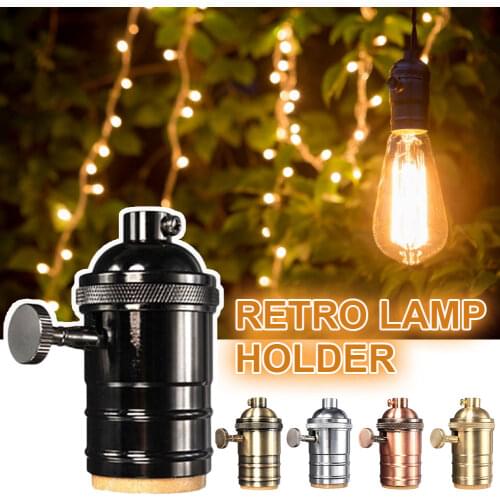 E27/E26 Vintage Retro Lamp Socket Edison Retro Pendant Lamp Holder Industrial And Decorative For DIY Retro Lamp Holder Fitting