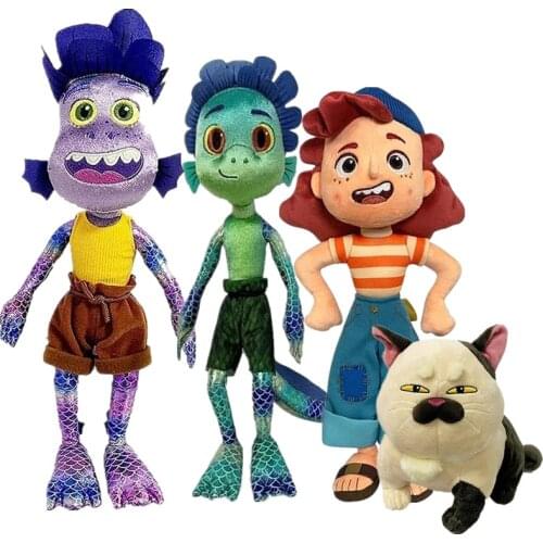 1/4pcs Luca Alberto Sea Monster Plush Toys Cartoon Anime Figures Stuffed Animals Plush Kids Toys for Boys Birthday Gifts