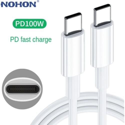 100W USB C to USB Type C Cable PD Quick Charge 4.0 Fast Charging For Xiaomi Mi 11 10 Samsung S21 Macbook iPad USB-C Charger Cord