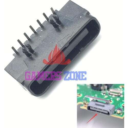 2pcs ~50pcs Black Grey Repair Replacement Parts Socket Plug USB Interface Socket For Xbox 360 Controller