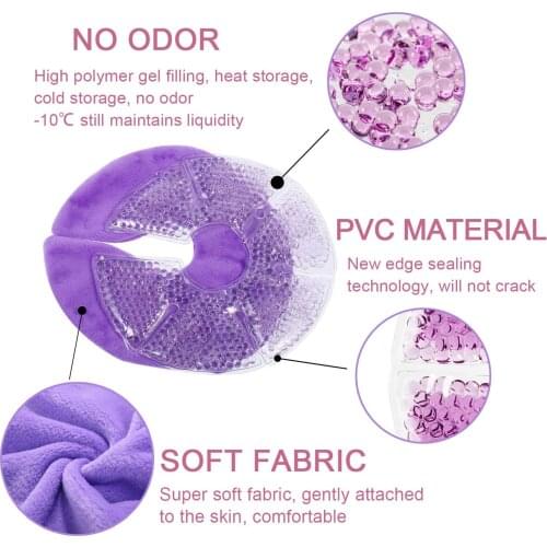 2x Breast Therapy Pack Gel Ice Pack Pads Hot or Cold Use For Nursing Mother