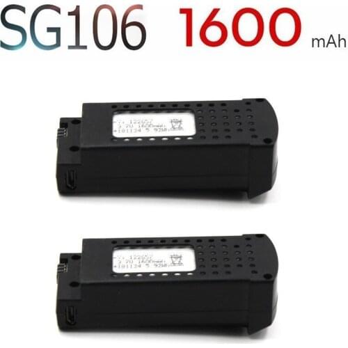 3.7V 1600mAh Lipo Battery For SG106 RC Helicopter Drone Quadcopter Spare Parts 3.7v Rechargeable Battery SG-106 2pcs