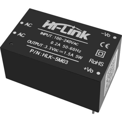 50 pcs/lot Hi-Link factory HLK-5M03 220V to 3.3V 5W mini power supply module intelligent household switching AC DC transformer