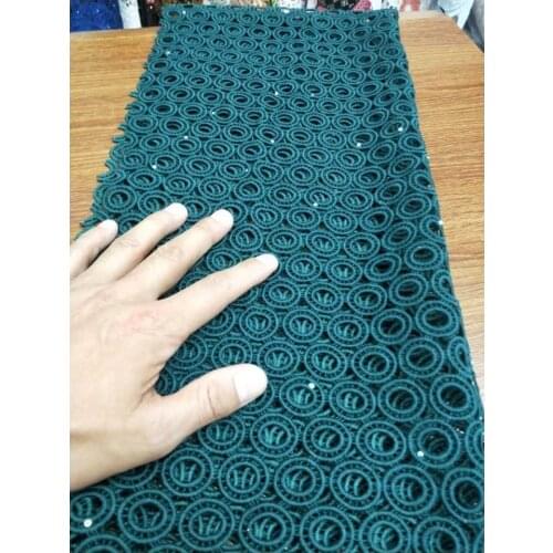 African Lace Fabrics High Quality Cord Guipure Lace Fabric Women Nigerian Water Soluble Lace Fabric With stones J20