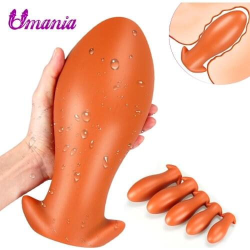 Soft Large Anal Plug Butt Plugs Big Anal Vaginal Dildo Plug Balls Prostate Massager Dilatodor Anal Adult Sex Toys for Woman Men