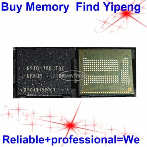 H9TQ17ABJTBC H9TQ17ABJTBCUR-KUM BGA221Ball EMCP 16+16 16GB Mobile Memory New original and Second-hand Soldered Balls Tested OK