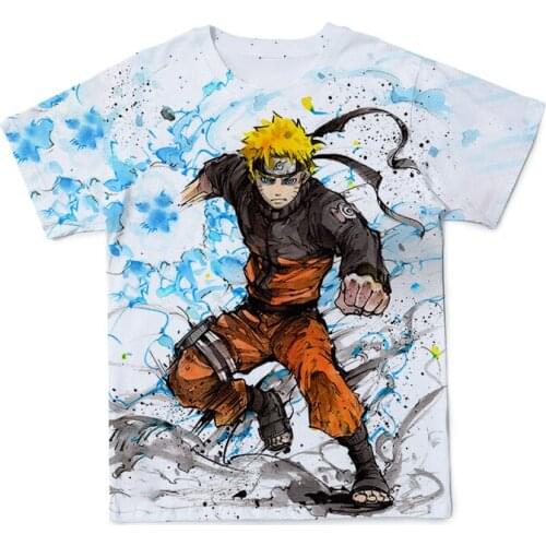 2021 Summer New 3D Mens T-Shirt Series Clothing Character Anime Style Breathable O-Neck T-Shirt Large Size 110-6XL