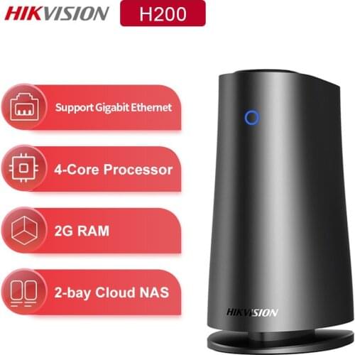 HIKVISION H200 NAS 2 Bay NAS 2GB RAM Network Cloud Storage Private Storage Disk Remotely Diskless(Not Include HDD)