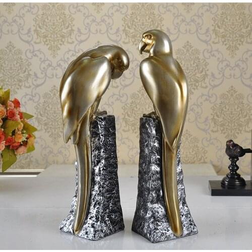 European Style parrot book by an author resin crafts office decoration gift business gifts den