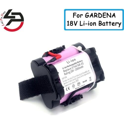 18V 2.0Ah Lithium Battery For Gardena Lawn Mower Garden Tool Li-ion Rechargeable Battery
