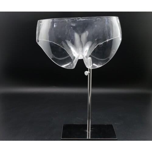 Best High Quality Fashionable Clear Hip Mannequin Hip Model With Metal Base Made In China Hot Sale