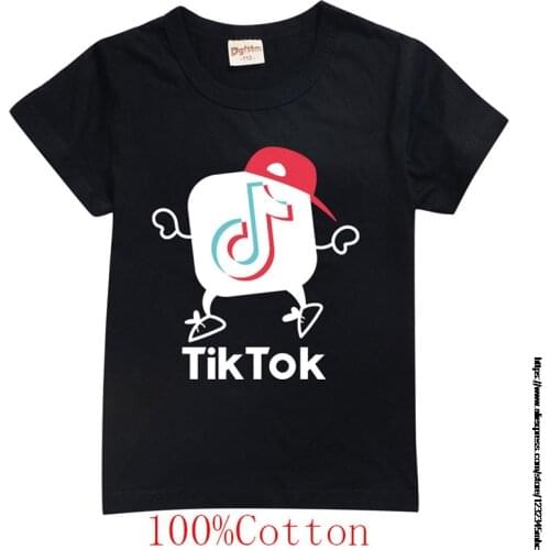Tik Tok Fashion Kid T-shirt Boy/Girl 3D Print Funny Streetwear T Shirt Anime Short Sleeve Baby Shirts