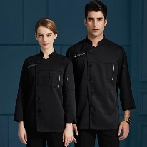 Men Wome Chef Coat Catering Restaurant Food Service Cook Uniform Canteen Sushi Bakery Kitchen Cooking Jacket Hotel Work Clothes