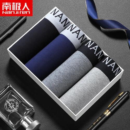 Xiaomi 4pcs/lot Cotton Mens Underpants Summer Boxer Shorts teenager Comfortable Underwear Student Breathable Panties
